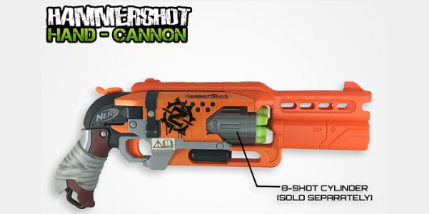 Kit de cañón de mano Nerf Hammershot