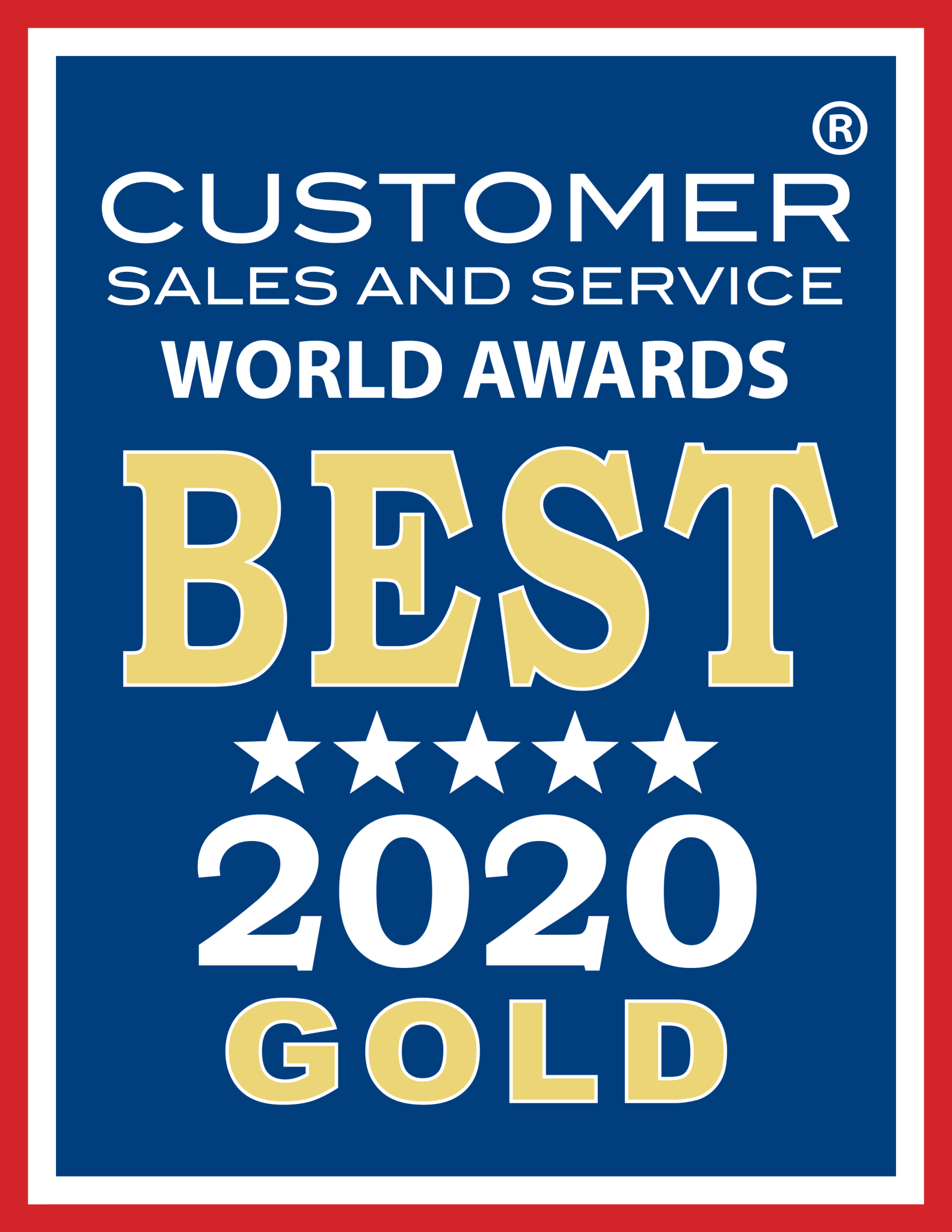 2020 Customer Sales and Service Best Award Badge